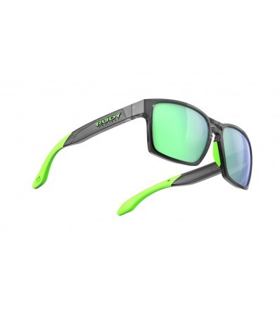 Sunglasses Rudy Spinair 57 Crystal Graphite - Polar 3FX HDR Multilaser Green Lens