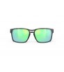 Sunglasses Rudy Spinair 57 Crystal Graphite - Polar 3FX HDR Multilaser Green Lens